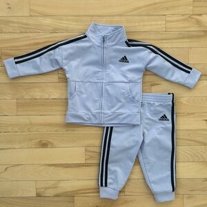 Adidas Infant Tracksuit – Size 9 Months - Lavender/Purple - Like New